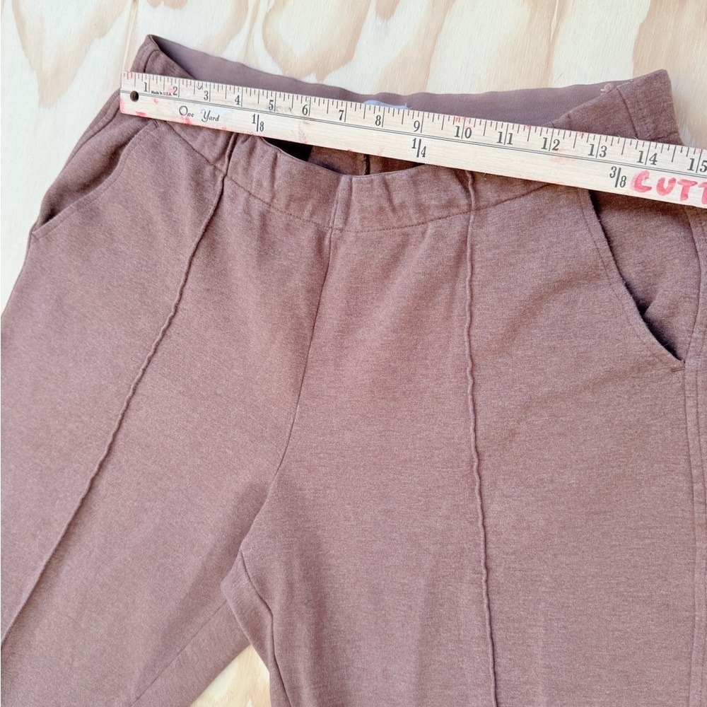 Everlane Women’s Brown Cropped Pants Size M | Ankle Length Pull-On Trousers - Picture 9 of 10